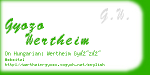 gyozo wertheim business card